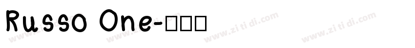 Russo One字体转换